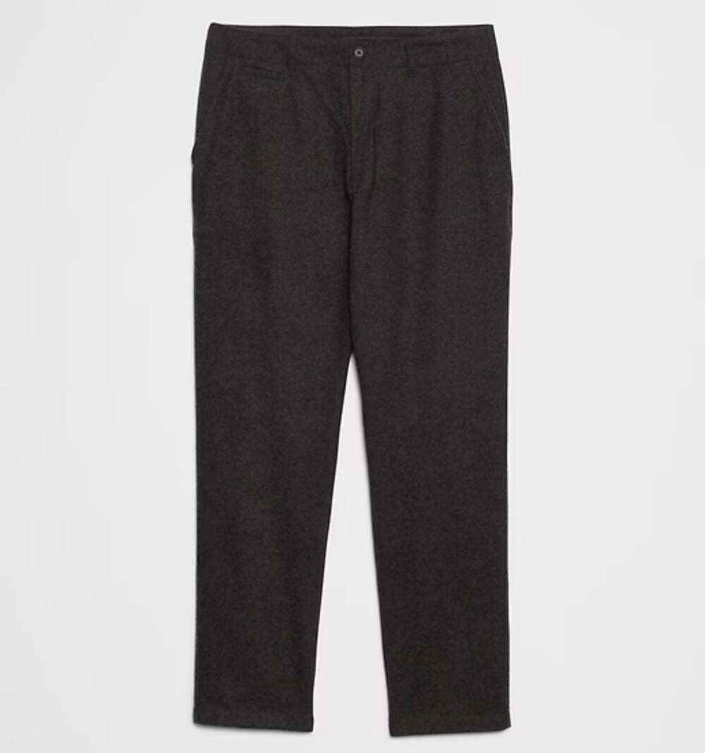 Banana Republic Factory Slim-Fit Brushed Pant Charcoal Grey 32x32